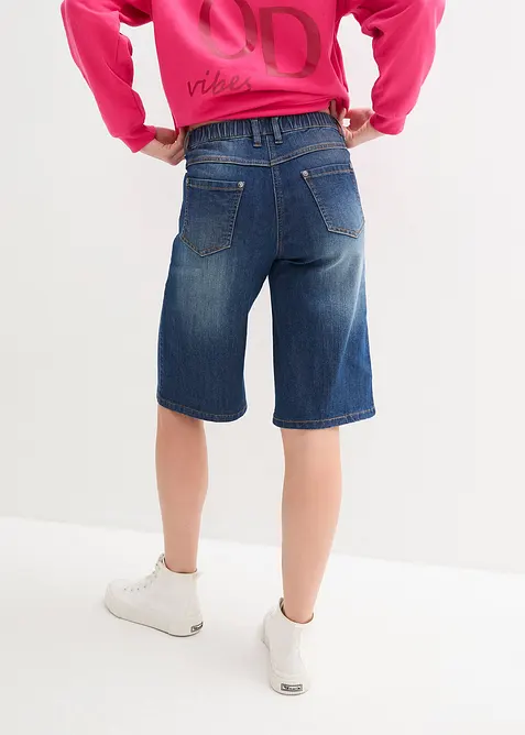 Bermudashorts i denim, High Waist, komfortlinning, bonprix