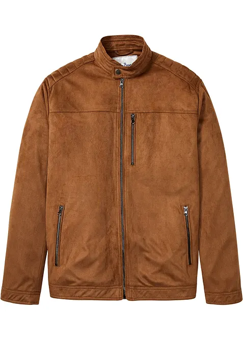 Jakke i imitert semsket skinn, bonprix