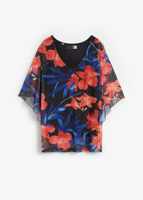 Trikot-tunika i mesh, bonprix