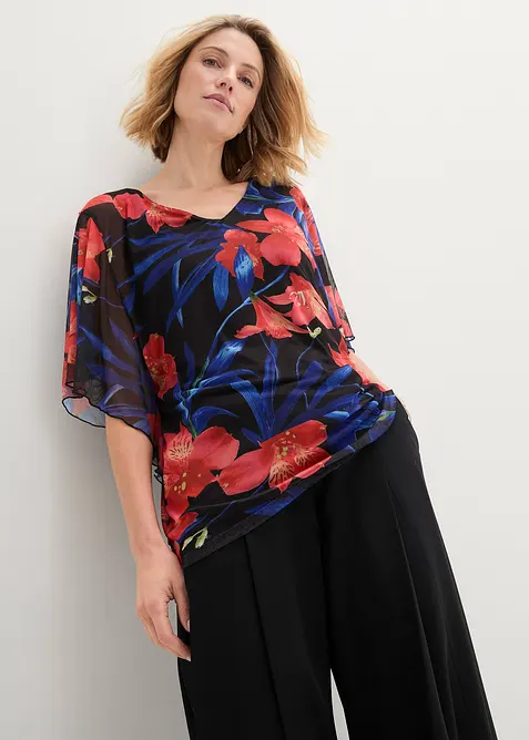 Trikot-tunika i mesh, bonprix