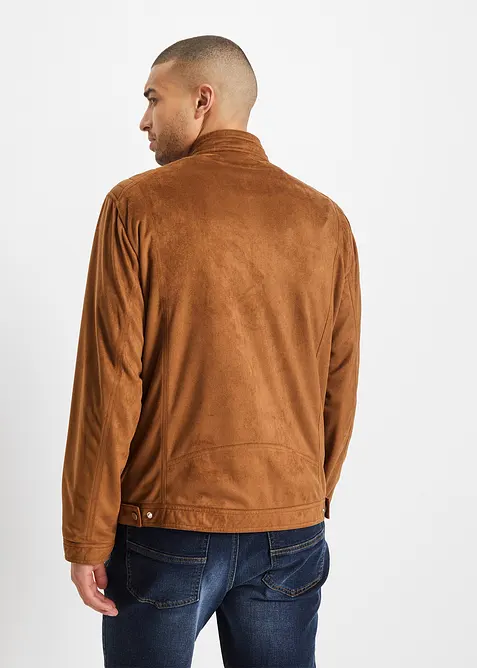 Jakke i imitert semsket skinn, bonprix