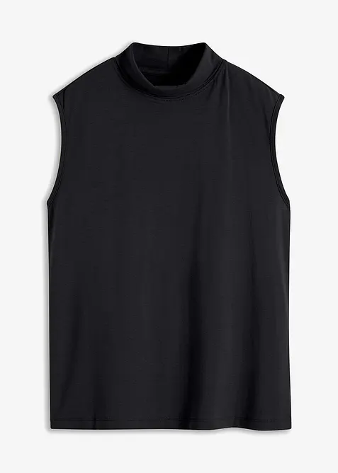 Topp med turtleneck av &oslash;kologisk bomull, bonprix