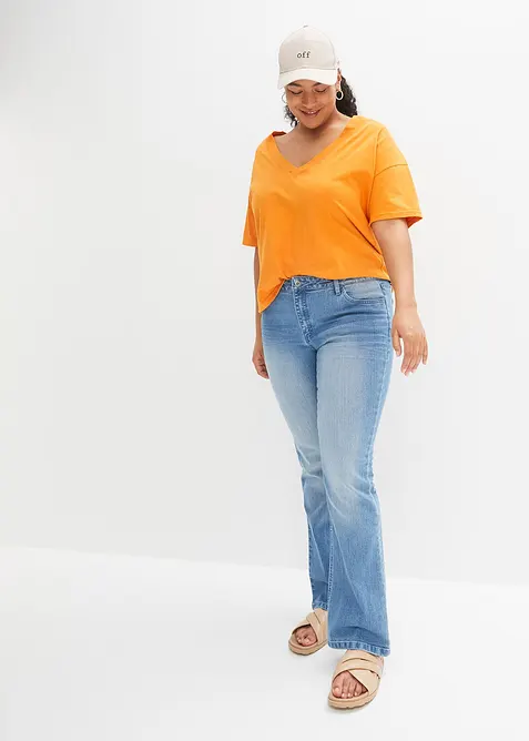 Flared-jeans Mid Waist, stretch, bonprix