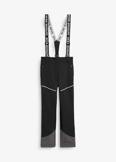 Funksjonsbukse i softshell med stretch, vannavstøtende, bonprix