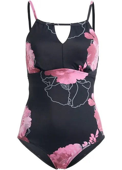 Shape-badedrakt, middels formende, med cut-out i utringningen, bonprix