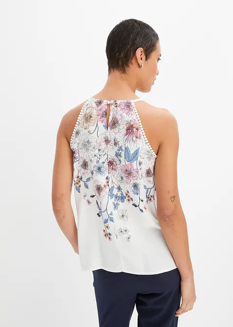 Ermel&oslash;s bluse i lett viskose, bonprix