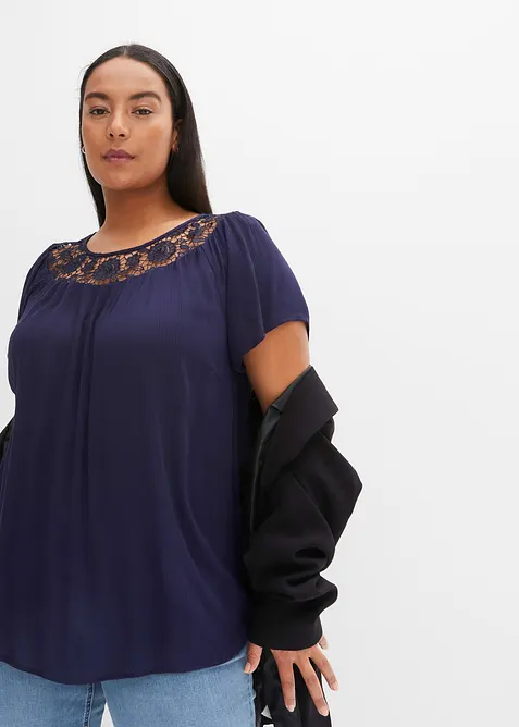 Bluse i 100% viskose, bonprix