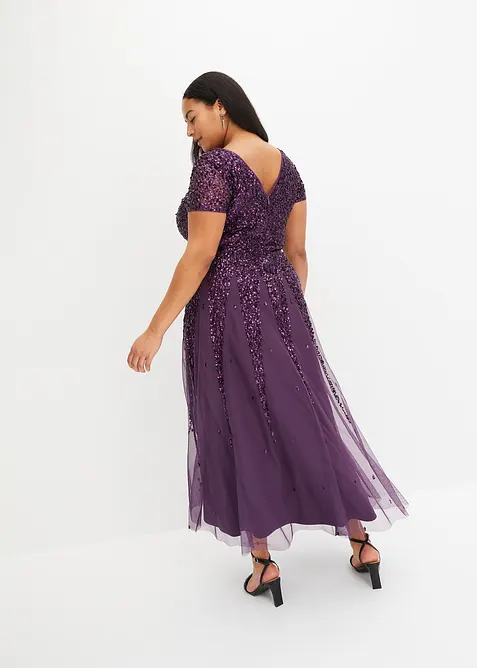 Kjole med paljetter, bonprix