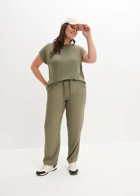 T-skjorte i myk viskose, bonprix