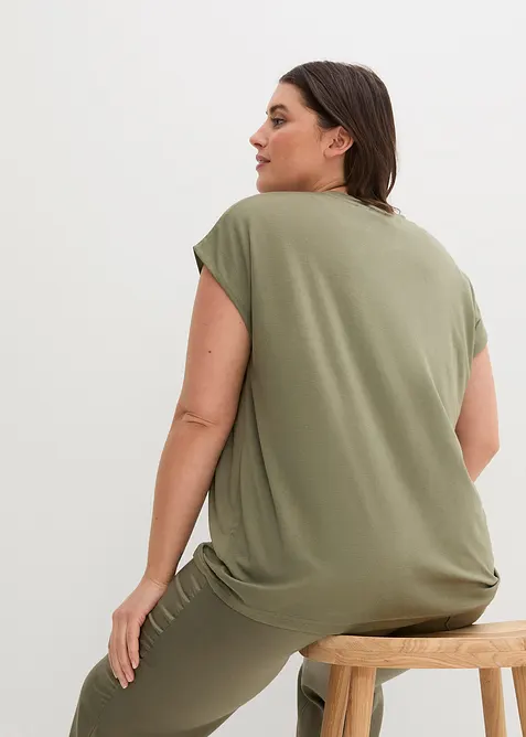 T-skjorte i myk viskose, bonprix