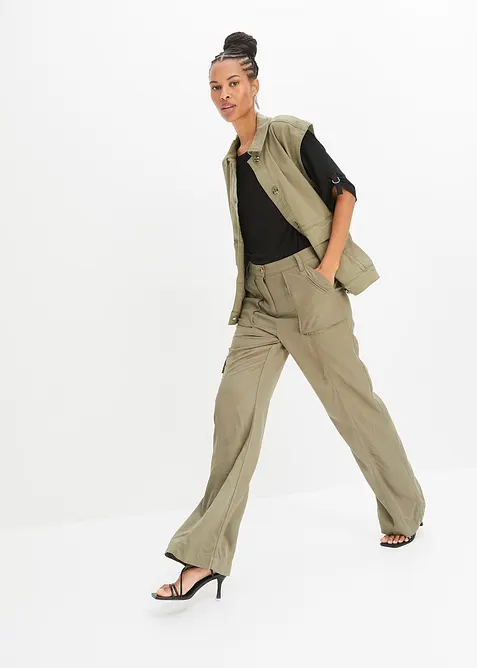 T-skjorte med b&aring;thals, bonprix