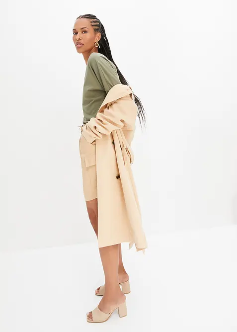 Topp av økologisk bomull, 3/4-lang arm, bonprix