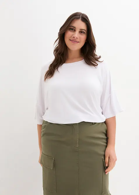 Lett oversized topp av lett viskose, bonprix