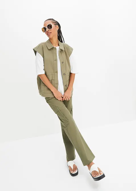 Lett oversized topp av lett viskose, bonprix