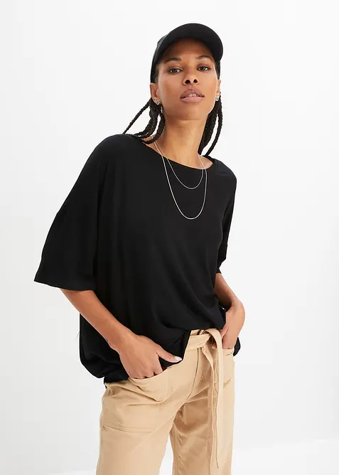 Lett oversized topp av lett viskose, bonprix