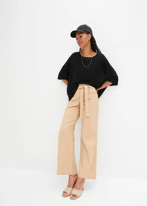 Lett oversized topp av lett viskose, bonprix