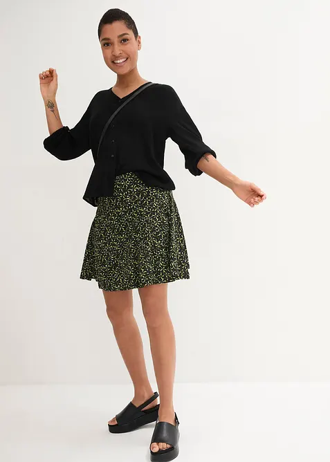 Bukseskjørt i myk viskose, bonprix