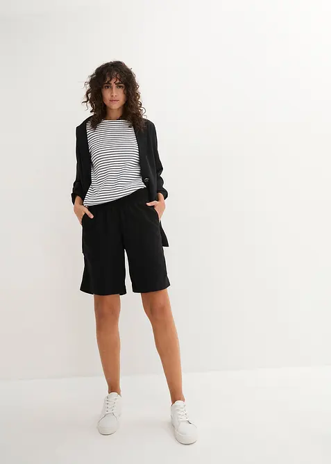 Bermudashorts i lin og viskose, bonprix