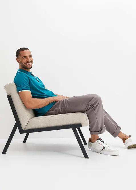 Piké-poloskjorte i 100% bomull (2-pack), bonprix