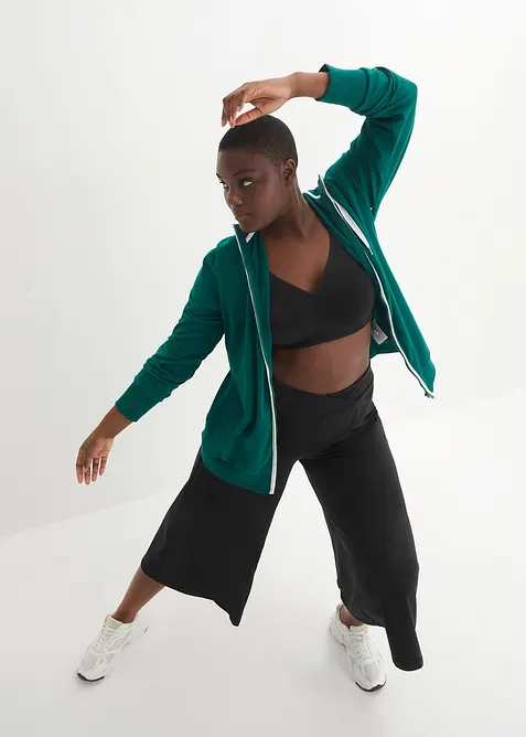 Treningsbukse i culottestil, hurtigt&oslash;rkende materiale, bonprix