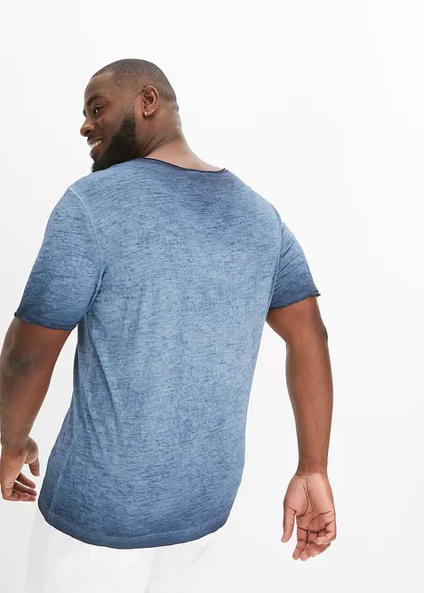 T-skjorte i 100% &oslash;kologisk bomull og vasket look, bonprix