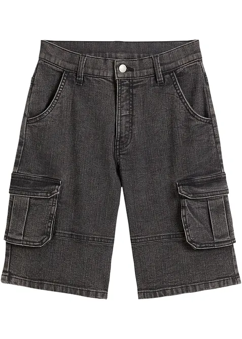 Cargo bermudashorts med regulerbar linning, Loose Fit, bonprix