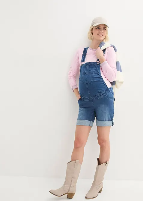 2-i-1-mamma-bermudashorts i snekkerbukse-modell, bonprix