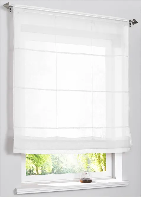 Foldegardin i lett voile, bonprix