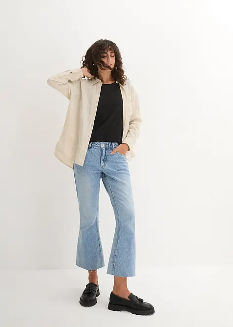 Topp med rund hals (5-pack), bonprix