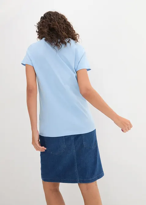 Topp med rund hals (5-pack), bonprix