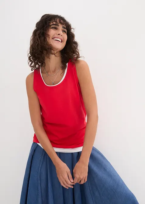 Lang topp i 100% bomull (5-pack), bonprix