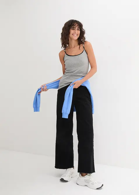 Singlet i 100% bomull (3-pack), bonprix