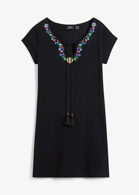 Jerseykjole i flammegarn av ren bomull, bonprix