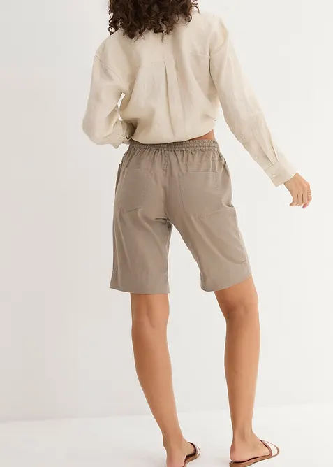 Bermudashorts med lin, bonprix
