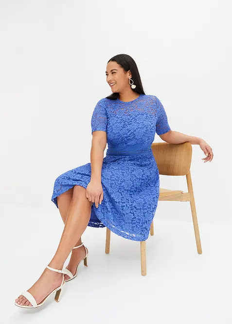 Blondekjole med heklet innfelling, bonprix