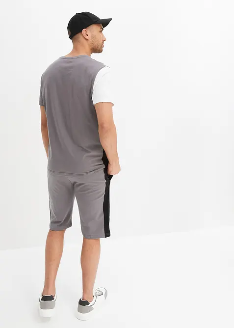 T-skjorte og sweat-bermuda (2 delt sett), bonprix