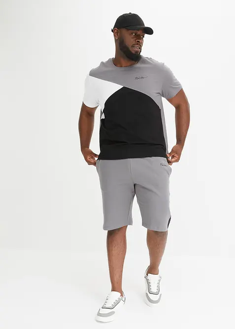 T-skjorte og sweat-bermuda (2 delt sett), bonprix