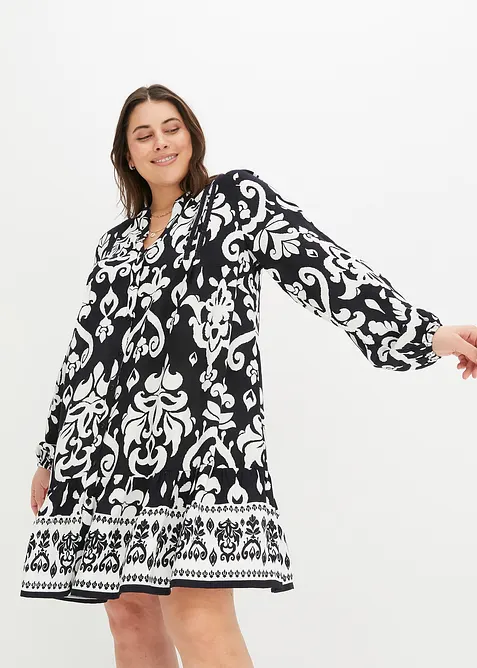 Tunikakjole i lett viskose, bonprix