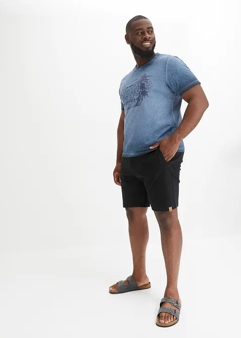 T-skjorte i økologisk bomull i vasket look, bonprix