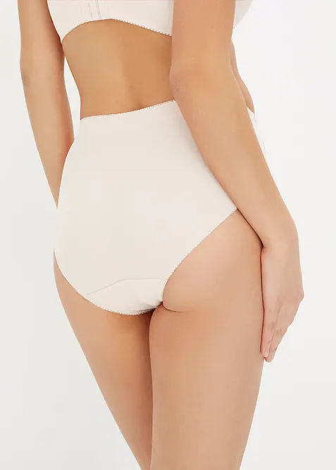 Formende truse med broderi (2-pack), bonprix