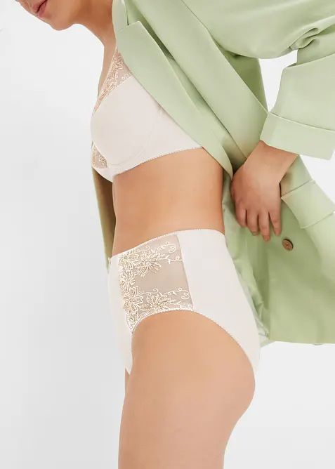 Formende truse med broderi (2-pack), bonprix