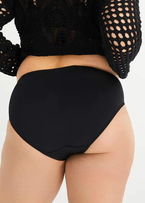 Formende truse med broderi (2-pack), bonprix