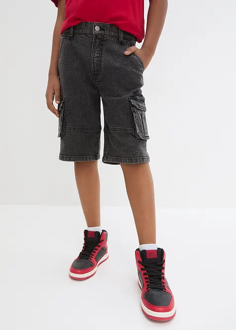 Cargo bermudashorts med regulerbar linning, Loose Fit, bonprix