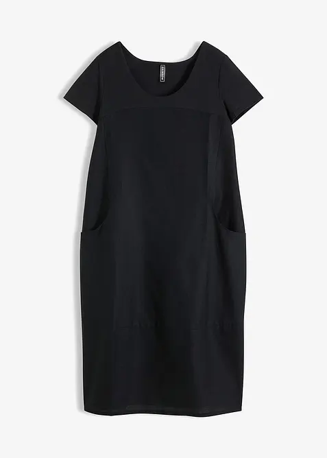 Kjole i lett linmiks, bonprix