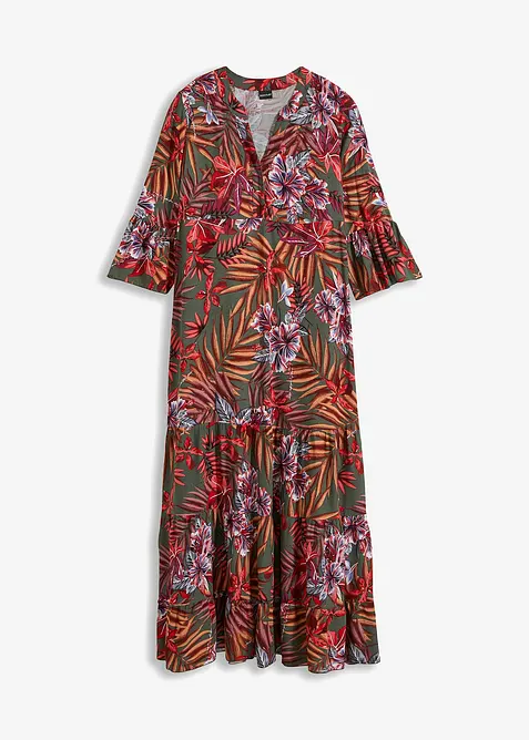 Maxikjole med print, bonprix