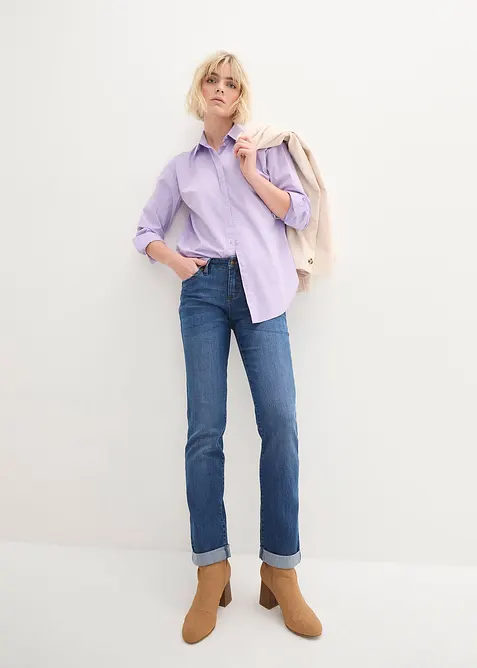 Straight-jeans Mid Waist, Stretch, bonprix