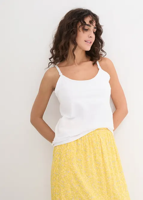 Mamma-/ammetopp i &oslash;kologisk bomull (2-pack), bonprix