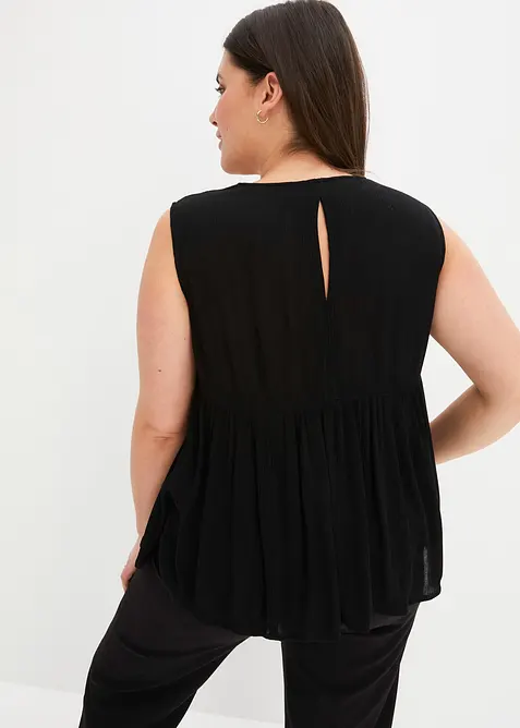 Ermel&oslash;s bluse i lett viskose, bonprix