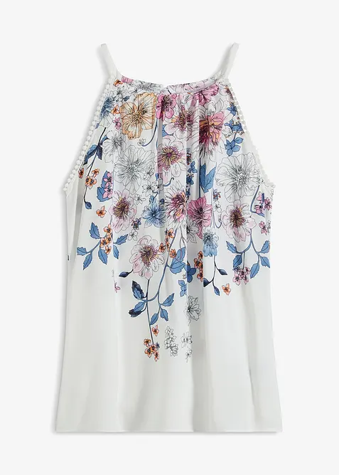 Ermel&oslash;s bluse i lett viskose, bonprix