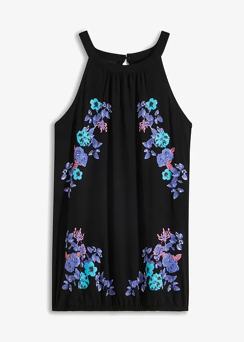 Ermeløs topp i lett viskosemiks, bonprix